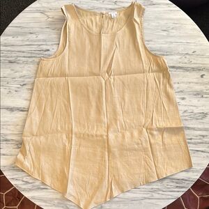 Elegant Cream Sleeveless Top